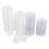Coppette di plastica trasparente per chutney con coperchio, 4 misure, 50 pezzi 1