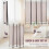 Fabric Room Divider 4-Panel Tan Freestanding Folding Screen 4