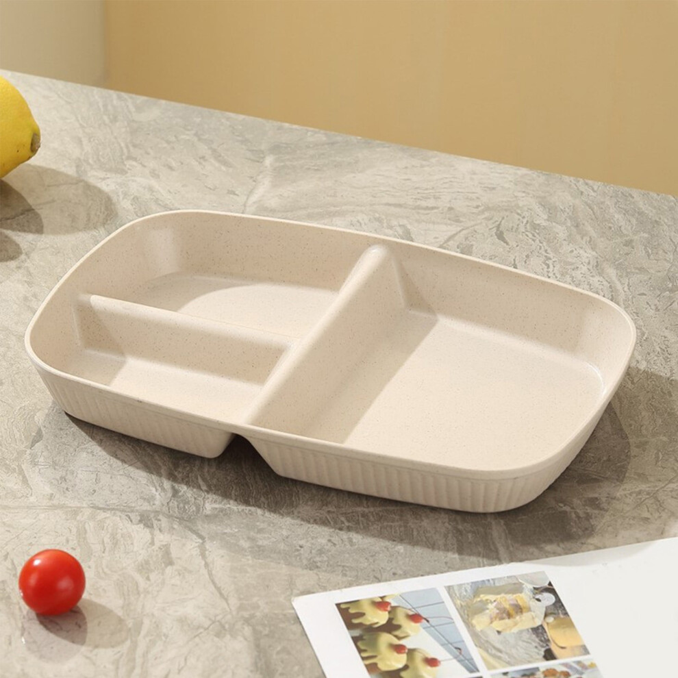 Party Serving Tray Rectangular Three-Compartment