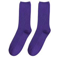 Yuehao Women's Cotton Socks Dark Purple