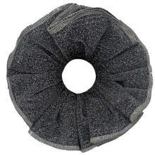 Chouchous épais et surdimensionnés, couleur foncée, élégants, pour queue de cheval