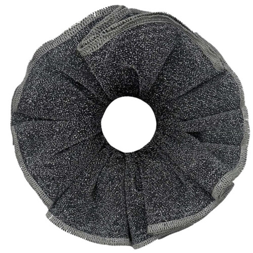 Chouchous épais et surdimensionnés, couleur foncée, élégants, pour queue de cheval