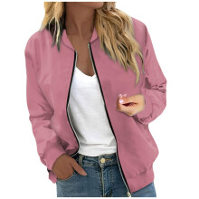 Veste bomber courte et légère pour femme, idéale pour l'automne.