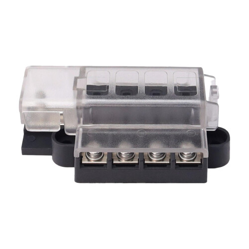 Fuse Box Holder 4-Circuit Compact Waterproof Universal