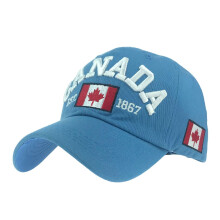 Casquette de baseball unisexe brodée d'un drapeau à feuille d'érable