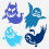 Ghost Stencil Plastic 11.8 x 11.8 Inch 4 Styles 1