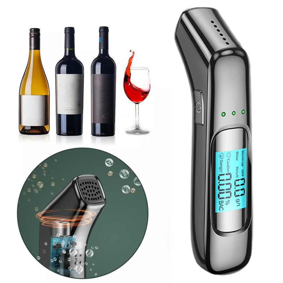 Alcohol Tester Portable Breathalyzer with LCD Display