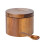 Solid Wood Kitchen Spice Container with Tight Closure 1