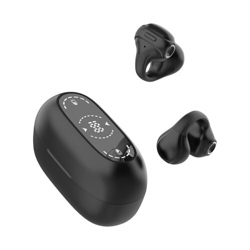 Wireless Open-Ear Clip Headphones Bluetooth LED Display
