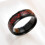 Men's Dragon Pattern Glossy Ring Black Red 7