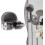 Suction Cup Shower Rack Black Adjustable Non-Perforated 1