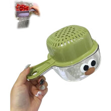 YEPOLERCE Kitchen Dual-Layer Draining Basket with Handle