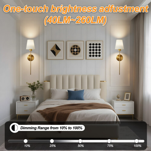 Appliques murales RGB avec télécommande, lot de 2 appliques à intensité variable 1