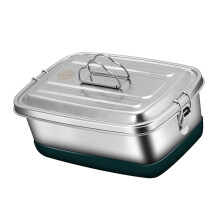 Boîte à lunch en acier inoxydable avec compartiments étanche