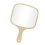 Hand Mirror with Bamboo Handle for Shaving 8.7 x 12.8 Inches 1