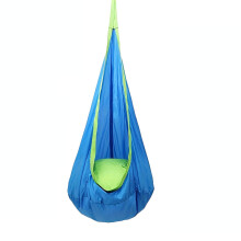 Kids Pod Swing Seat Cotton Sensory Hammock Chair Blue