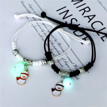 Luminous Cat Star Moon Cross Charm Bracelet Set 2 pcs