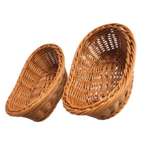 Bread Warming Basket Plastic Light Brown 2 Pcs