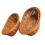 Bread Warming Basket Plastic Light Brown 2 Pcs 1