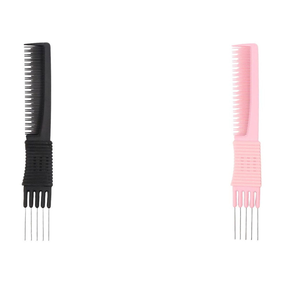 Lift Teasing Comb with Metal Prongs 4/3/2/1 pcs