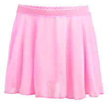Girls Chiffon Dance Skirt Solid Color Short