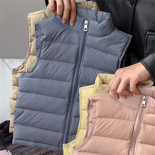 Gilet invernale imbottito per bambini, giacca leggera e antivento per 2