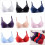 Sutiã feminino push-up de renda com aro e bojo, vermelho. 7
