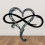 Infinity Heart Wrought Iron Wall Art 9.8x11.8 Inches 1