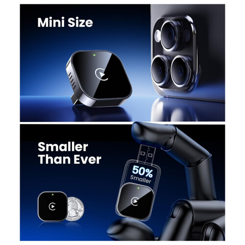 Wireless CarPlay Adapter for Built-in Wired Cars USB Mini 2