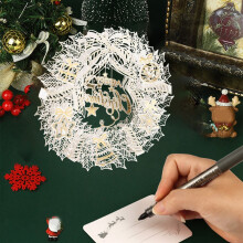 3D Christmas Greeting Cards with Envelopes Recyclable Paper