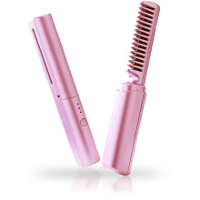 Keraaminen hiuskampa, USB-ladattava, 3 lämpöasetusta, kaksoisasetus