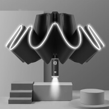 41-palcový automatický skladací dáždnik s LED svetlom a