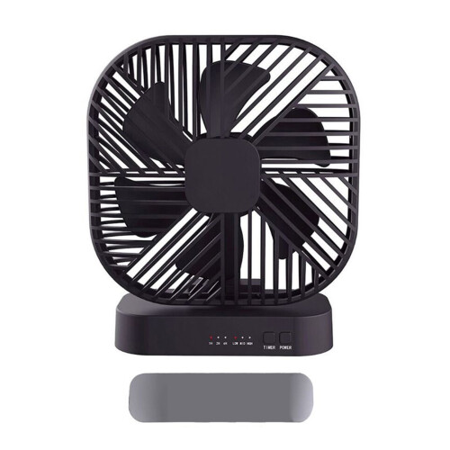 Ventilateur de bureau portable avec base magnétique (1 pièce)
