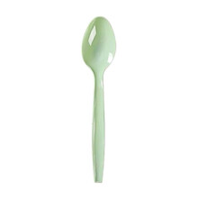 Service de table jetable à motif de feuilles, vert sauge et or, 2 pièces