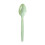 Service de table jetable à motif de feuilles, vert sauge et or, 2 pièces 1