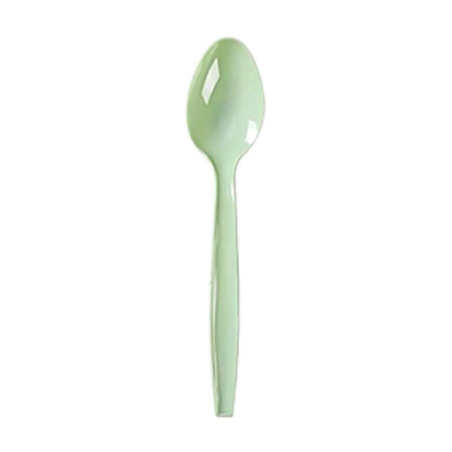 Service de table jetable à motif de feuilles, vert sauge et or, 2 pièces