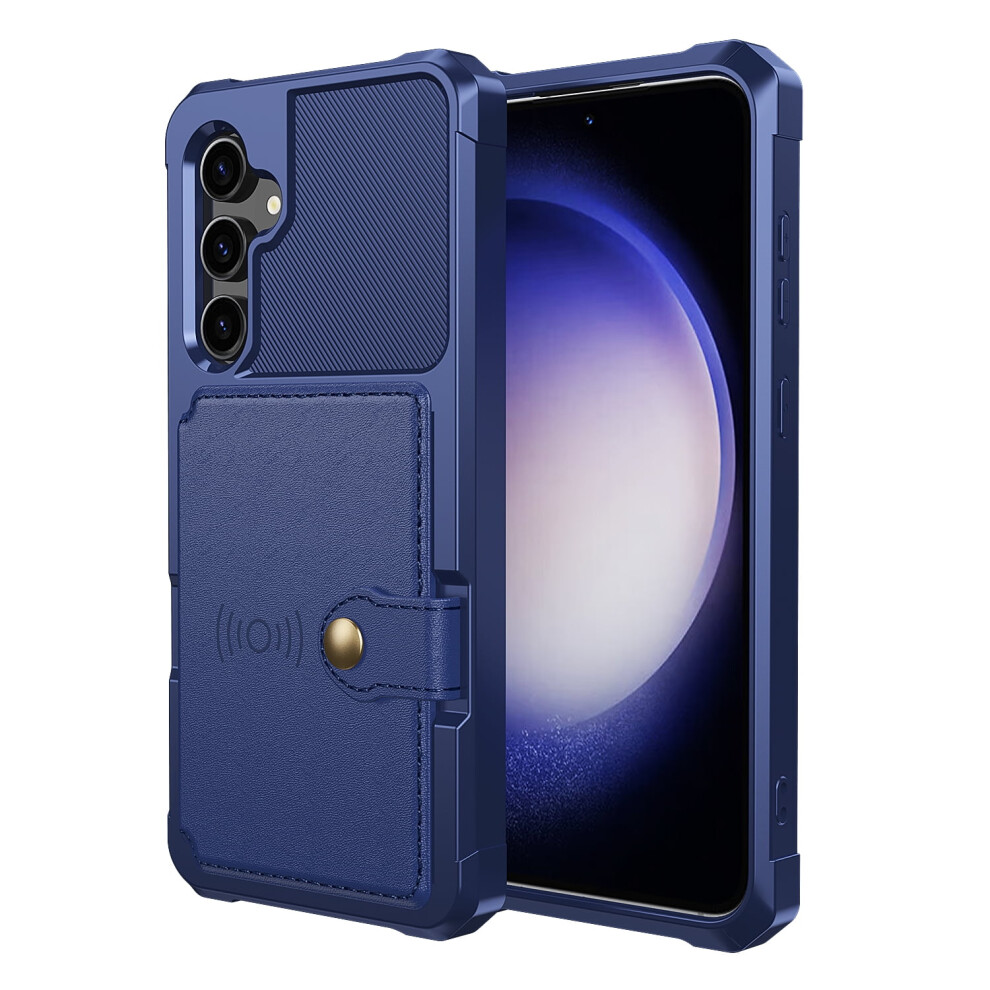 Samsung S23 Fe Wallet Case Rfid Shockproof Dark/Blue 913466192137