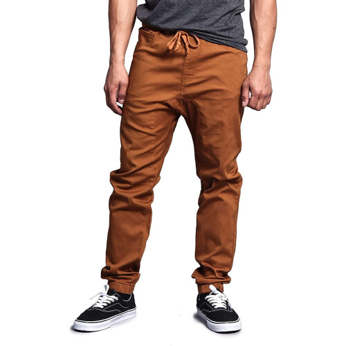 Men's drop crotch stretch jogger pants twill 5X 2
