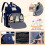 Waterproof Diaper Bag Backpack Black with Changing Pad 2