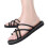 Men's Flip Flop Slippers Black Size 8.5 3