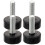 Adjustable Furniture Feet Rubber Iron Black 5 pcs 1