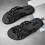 Men's Flip Flops Black Size 9 Comfortable Casual Sandals 6