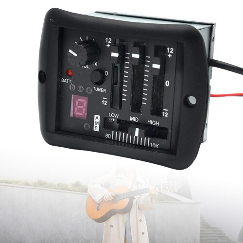 Guitar Onboard Preamp with Adjustable EQ Pickup