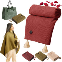 Heated Shawl Portable USB Electric Blanket Wrap with 3 Heat