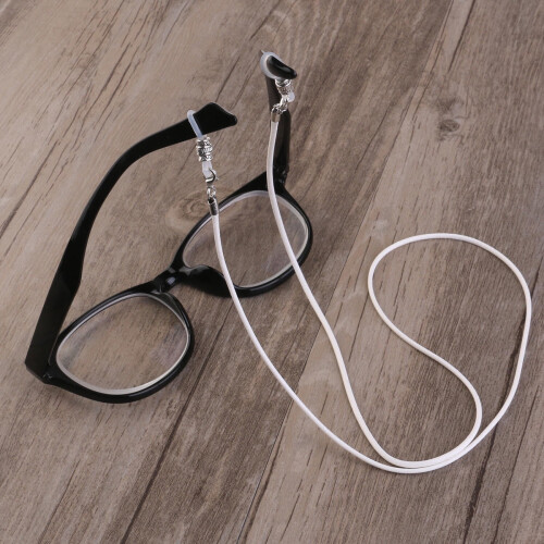 Eyeglasses Cord Holder Strap White Wax Rope Chain