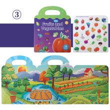 Reusable Sticker Books for Kids 1-4 Years Old, 3 Sets