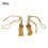 Curtain Tiebacks Beaded Ball Decor Pair 66cm 1
