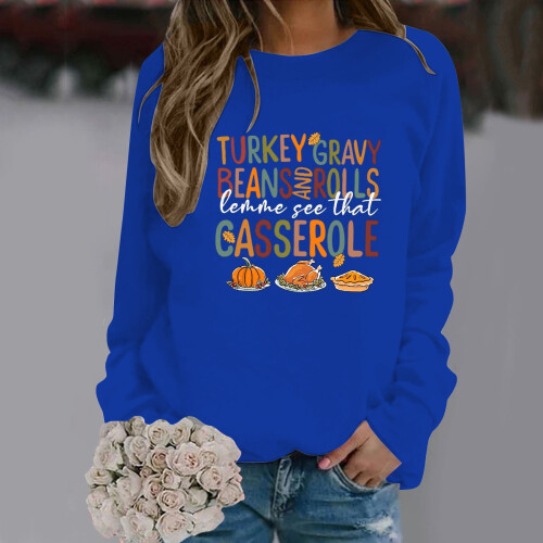 Felpa da donna girocollo a maniche lunghe, casual, pullover 1