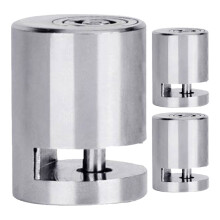 Motorcycle Wheel Locks Anti-Theft Disc Brake 3 Pcs Silver