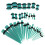 Acrylic Ear Tunnels Jewelry Light Blue 36 Pieces 1